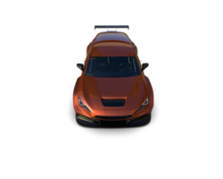 Realistic race car isolated on background. 3d rendering - illustration png