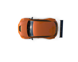 Realistic race car isolated on background. 3d rendering - illustration png