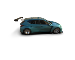 Realistic race car isolated on background. 3d rendering - illustration png
