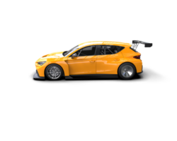 Realistic race car isolated on background. 3d rendering - illustration png