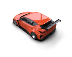 Realistic race car isolated on background. 3d rendering - illustration png