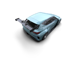 Realistic race car isolated on background. 3d rendering - illustration png