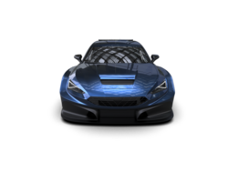 Realistic race car isolated on background. 3d rendering - illustration png