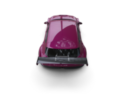 Realistic race car isolated on background. 3d rendering - illustration png