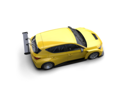 Realistic race car isolated on background. 3d rendering - illustration png