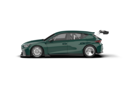 Realistic race car isolated on background. 3d rendering - illustration png