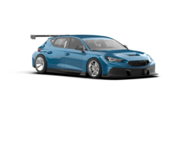 Realistic race car isolated on background. 3d rendering - illustration png
