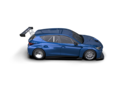 Realistic race car isolated on background. 3d rendering - illustration png