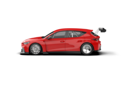 Realistic race car isolated on background. 3d rendering - illustration png