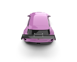 Realistic race car isolated on background. 3d rendering - illustration png