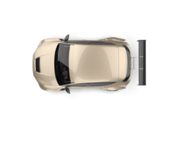 Realistic race car isolated on background. 3d rendering - illustration png