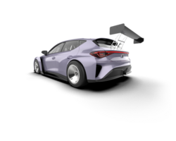 Realistic race car isolated on background. 3d rendering - illustration png