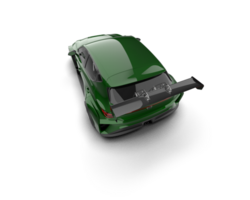 Realistic race car isolated on background. 3d rendering - illustration png