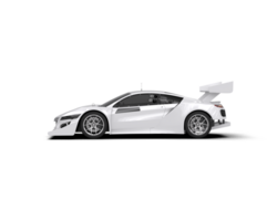 Realistic race car isolated on background. 3d rendering - illustration png