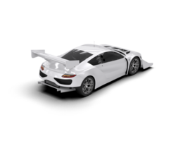Realistic race car isolated on background. 3d rendering - illustration png