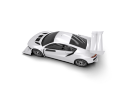 Realistic race car isolated on background. 3d rendering - illustration png