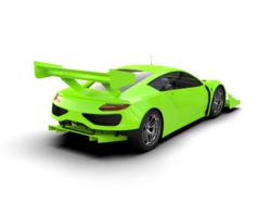 Realistic race car isolated on background. 3d rendering - illustration png