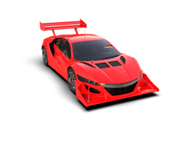 Realistic race car isolated on background. 3d rendering - illustration png