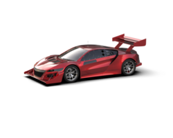 Realistic race car isolated on background. 3d rendering - illustration png