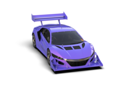 Realistic race car isolated on background. 3d rendering - illustration png