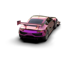 Realistic race car isolated on background. 3d rendering - illustration png