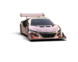 Realistic race car isolated on background. 3d rendering - illustration png
