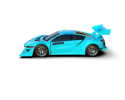 Realistic race car isolated on background. 3d rendering - illustration png