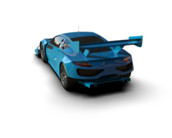 Realistic race car isolated on background. 3d rendering - illustration png