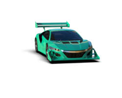 Realistic race car isolated on background. 3d rendering - illustration png