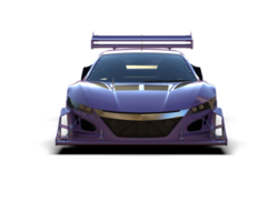 Realistic race car isolated on background. 3d rendering - illustration png
