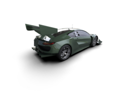 Realistic race car isolated on background. 3d rendering - illustration png