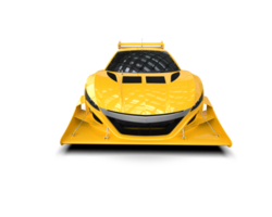 Realistic race car isolated on background. 3d rendering - illustration png