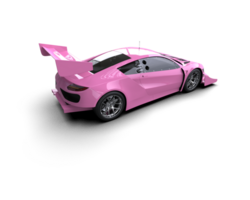 Realistic race car isolated on background. 3d rendering - illustration png