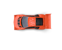 Realistic race car isolated on background. 3d rendering - illustration png