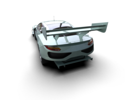 Realistic race car isolated on background. 3d rendering - illustration png