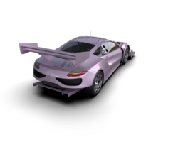 Realistic race car isolated on background. 3d rendering - illustration png
