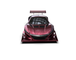 Realistic race car isolated on background. 3d rendering - illustration png