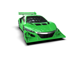 Realistic race car isolated on background. 3d rendering - illustration png