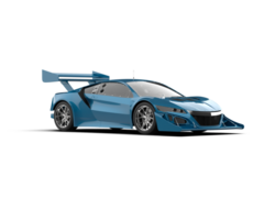 Realistic race car isolated on background. 3d rendering - illustration png