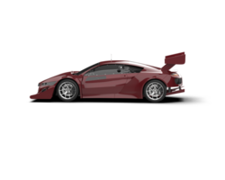 Realistic race car isolated on background. 3d rendering - illustration png