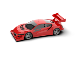 Realistic race car isolated on background. 3d rendering - illustration png