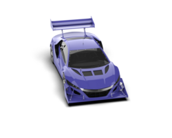 Realistic race car isolated on background. 3d rendering - illustration png