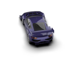 Realistic race car isolated on background. 3d rendering - illustration png