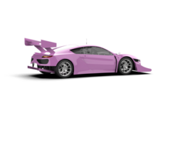 Realistic race car isolated on background. 3d rendering - illustration png
