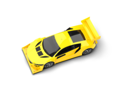 Realistic race car isolated on background. 3d rendering - illustration png