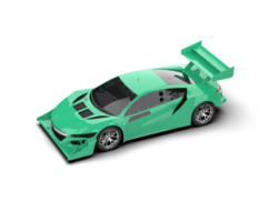 Realistic race car isolated on background. 3d rendering - illustration png