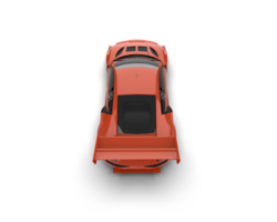 Realistic race car isolated on background. 3d rendering - illustration png