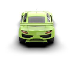 Realistic race car isolated on background. 3d rendering - illustration png
