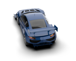 Realistic race car isolated on background. 3d rendering - illustration png