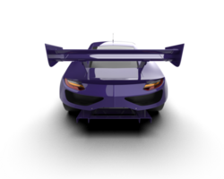 Realistic race car isolated on background. 3d rendering - illustration png